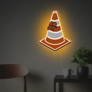 Unhappy Roadblock LED Neon Sign